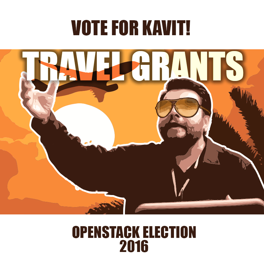 Aptira OpenStack - Vote For Kavit - Travel Grants Propaganda Image